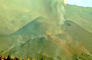Volcan Cumbre Vieja. Webcams Santa Cruz de Tenerife