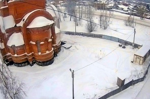 Construction du temple. Webcams Nazarovo