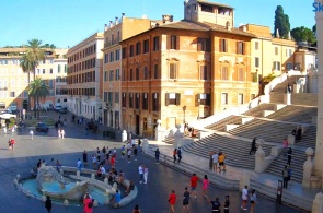 Place d'Espagne. Webcams de Rome en ligne