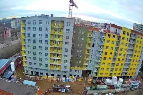 Construction d'une maison Sud-ouest sur la rue elkina, 14. Webcams Perm