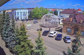 Carrefour de Sovetskaya et Klimov. Webcams de Troïtsk