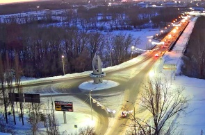 Pont sur la rivière Belaya. Webcams Ishimbay