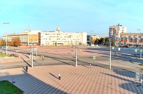 Carrefour de Lénine et de la Victoire. Carré. Webcams Kamensk-Ouralski