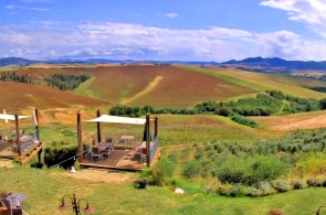 Vue sur les collines de Volterra. Webcams en direct Pise en ligne