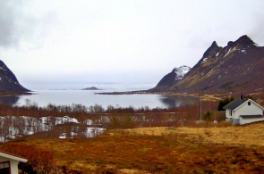 Fjord de Grunnfarnesbotn. Webcams Troms