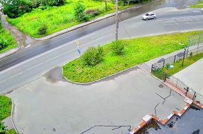 Intersection de l'autoroute Prospekt Pobedy - Belozerskoe. Webcams Vologda