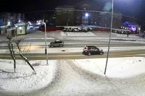 L'intersection de l'avenue Stroiteley et de Yudina. Mejdouretchensk webcams en ligne