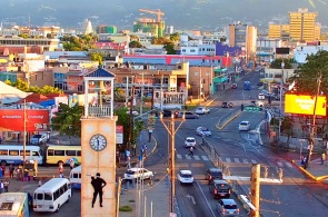 Vue panoramique sur la capitale de la Jamaïque. Webcams de Kingston
