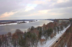 Vue sur la Volga. Webcams Doubna