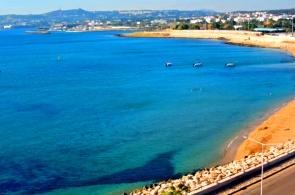 Plage de Zéphyros. Angle 2. Webcams de Rhodes en ligne