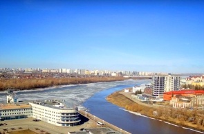 Les rivières Irtych et Om. Webcams d'Omsk
