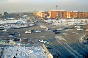 L'intersection de Lopsanchapa et Kalinina. Webcams de Kyzyl en ligne