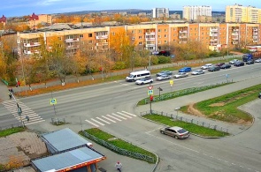 Carrefour de Lénine et des Tchékistes. Webcams de Pervoouralsk