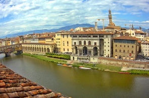 Pont Ponte Vecchio. Angle 2. Webcams de Florence en ligne