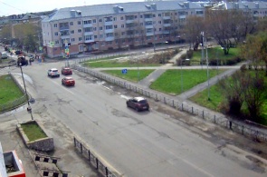 Intersection d'Engels et de Liebknecht. Verkhniaïa Salda webcams en ligne