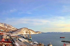 Vue depuis la cathédrale navale. Webcams Petropavlovsk-Kamtchatski