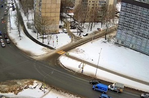 Carrefour de l'autoroute du sud-ouest avec la rue Furmanov. Webcams Saransk
