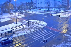 Carrefour de Polytechnique et de Wroblewski. Webcams en ligne pour Lodz