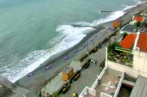 Plage de l'hôtel Flamingo. Webcams Adler en ligne