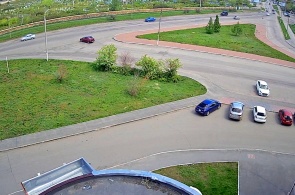 Carrefour de l'avenue Gagarine et de l'avenue Neplyuev. Webcams de Troïtsk