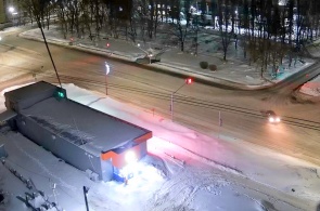 L'intersection d'Ostrovsky et d'Oktyabrskaya. Webcams de Salavat