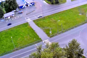 Croisement de l'autoroute Chernoistochinskoe et de la rue Druzhinina. Webcams Nijni Taguil