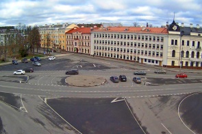 Place d'octobre. Webcams Pskov