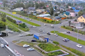 Carrefour de l'autoroute Chernoistochinskoye et de la rue Brigadnaya. Webcams Nijni Taguil