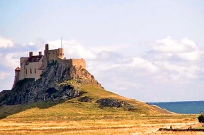 Château de Lindisfarne. Webcams Berwick-upon-Tweed en ligne