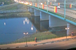 Pont sur la rivière Kotorosl. Webcams Iaroslavl