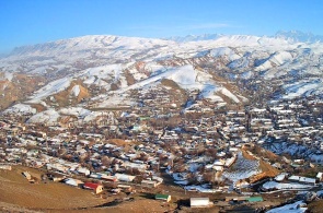 Vue de la ville de Sulukta. Webcams Bichkek