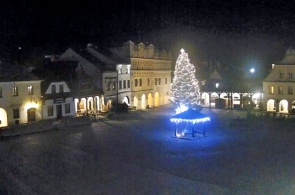 Place du marché de la ville. Kazimierz Dolny webcams en ligne