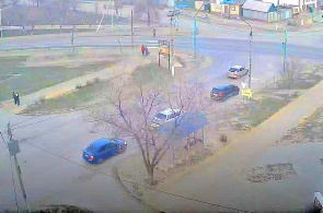 Carrefour des rues Magistralnaya - Moskovskaya. Webcam Volgograd