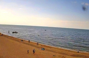 La plage du village de Golubitskaya. Webcams Anapa