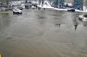 Place du Général Kouznetsov. Angle 3. Webcams Yakhroma en ligne