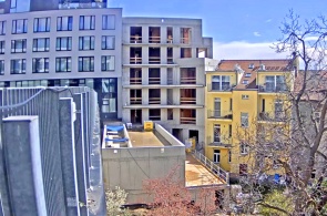 Construction du bâtiment résidentiel Vitality. Webcams Prague