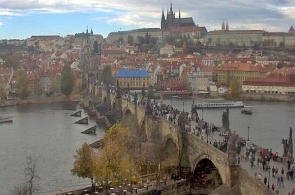 Caméra Web du Pont Charles en ligne. Prague en temps réel
