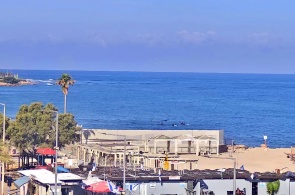 Plage de Bat Galim. Angle 2. Webcams en ligne de Haïfa