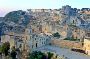 Santa Maria di Idris et San Pietro Caveoso. Webcams Matera en ligne