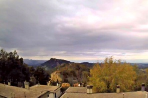 Livergnano, vue panoramique sur le Mont Adone. Webcams de Bologne