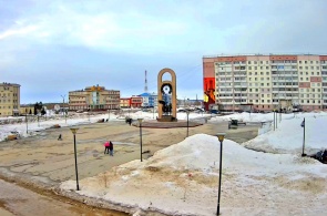 Monument aux défenseurs de la patrie. Webcams Usinsk