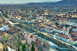 Panorama de la ville. Webcam Graz