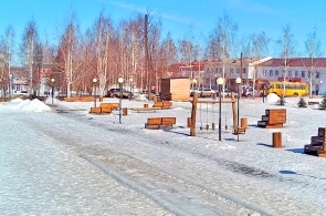 Place centrale. Angle 3. Webcams Mozhga en ligne
