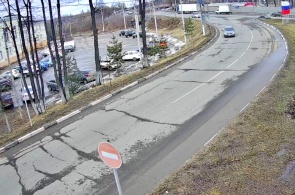 Rue Zarechnaya, entrée de la ville. Angle 1. Webcams Yakhroma en ligne