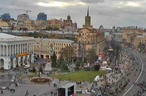 Maidan Nezalezhnosti - la place centrale de Kiev webcam en ligne