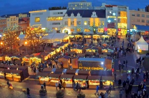 Place de la Paix. Webcams Zlín en ligne