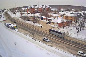 L'intersection de Sverdlovskaya et Lénine à Dolgoderevenskoye. Webcams de Tcheliabinsk
