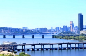 Vue du pont Banpo. Webcams de Séoul