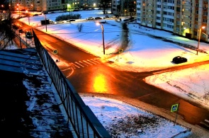 Carrefour des rues Lermontov et Massalsky. Webcams Krasnoïe Selo