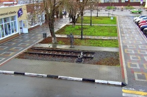 Monument aux cheminots. Webcams de Tikhoretsk